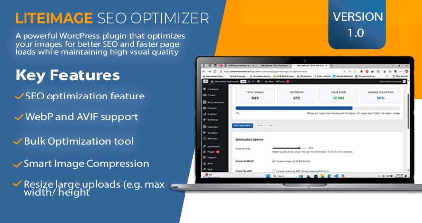 LiteImage SEO Optimizer WordPress