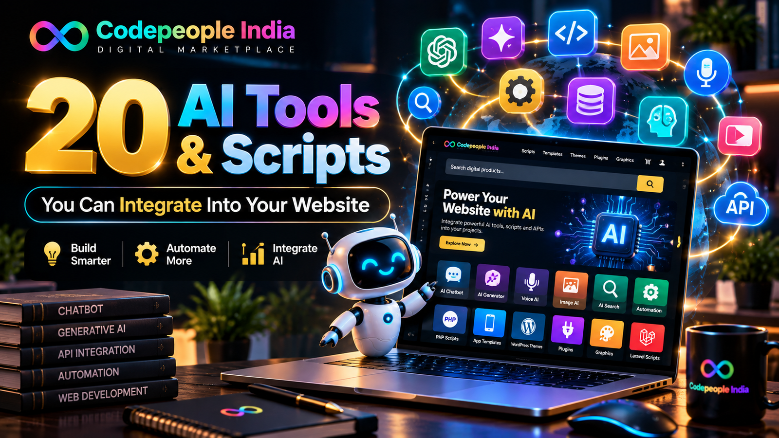 🤖 20 AI Tools and Scripts You Can Integrate Into Your Website