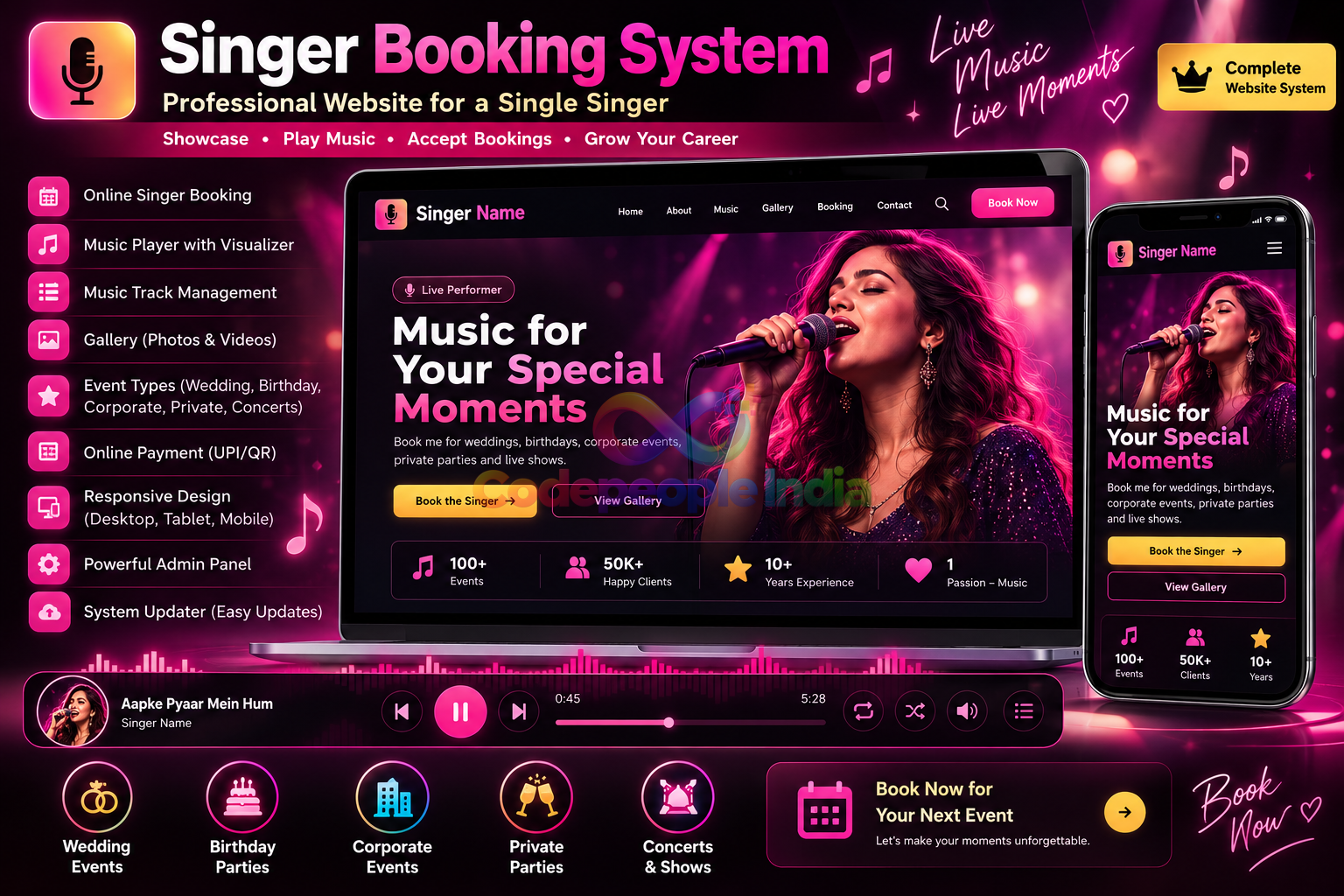 Singer Booking System